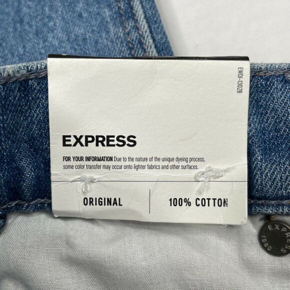 EXPRESS Girlfriend High Rise Red Side Stripe Jean - Picture 6 of 12